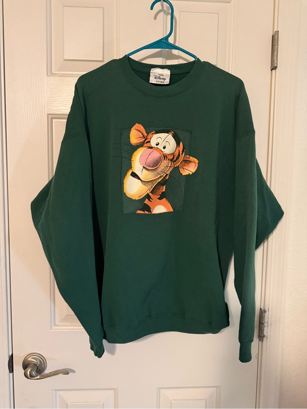 Disney Tigger Sweatshirt - Forest Green with Orange Accent